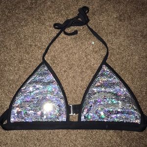 Forever 21 Sequin Bathing Suit Top (S)